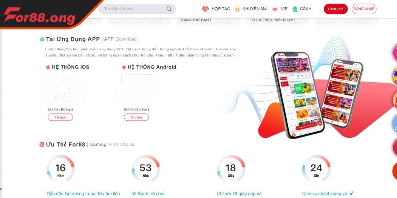 Nâng tầm trải nghiệm cá cược lý do bạn nên tải app FOR88